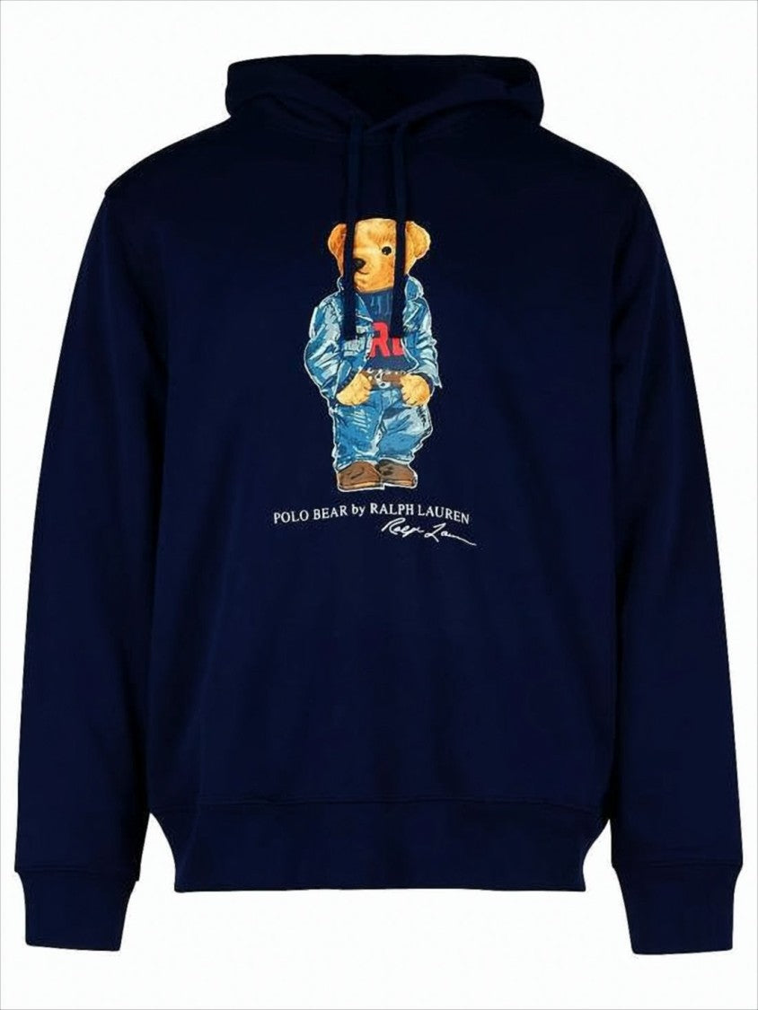 Polo Ralph Lauren Classic Pullover Hoodie With Graphic Bear Design