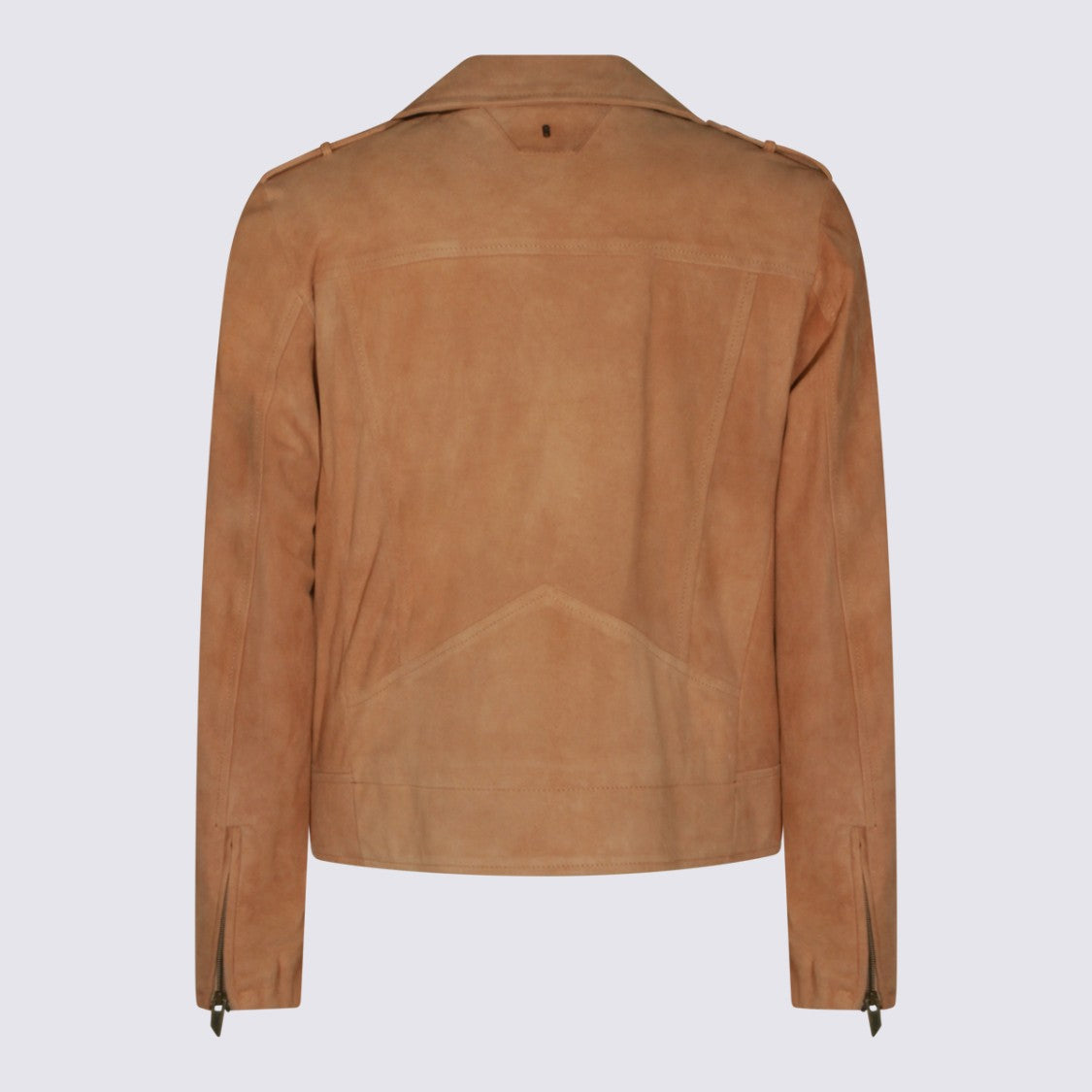 Salvatore Santoro Asymmetrical Zippered Suede Jacket With Biker Influences