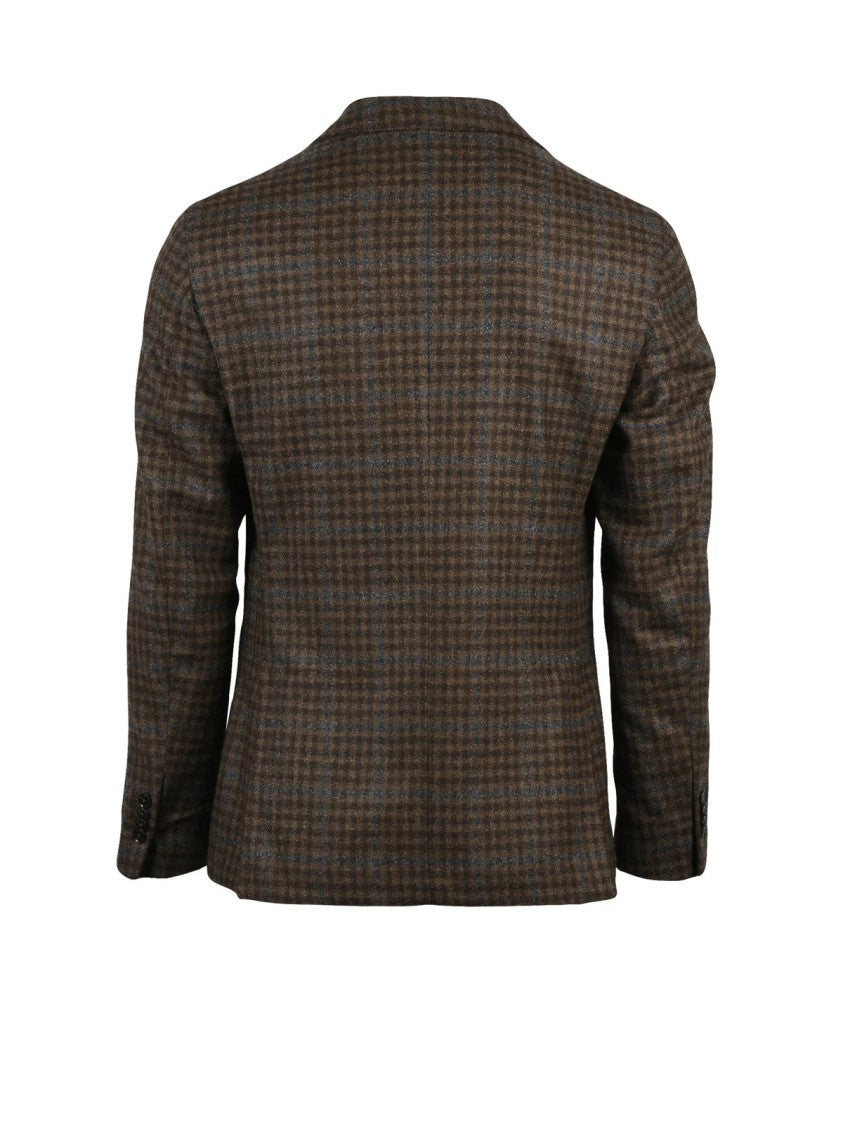 L.B.M. 1911 Rounded Jacket With Timeless Button Closure In Wool Blend