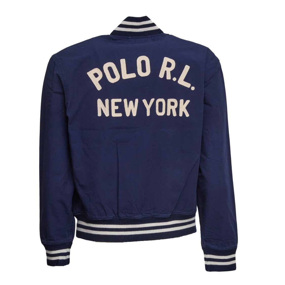 Polo Ralph Lauren Embroidered Canvas Ribbed Bomber Jacket