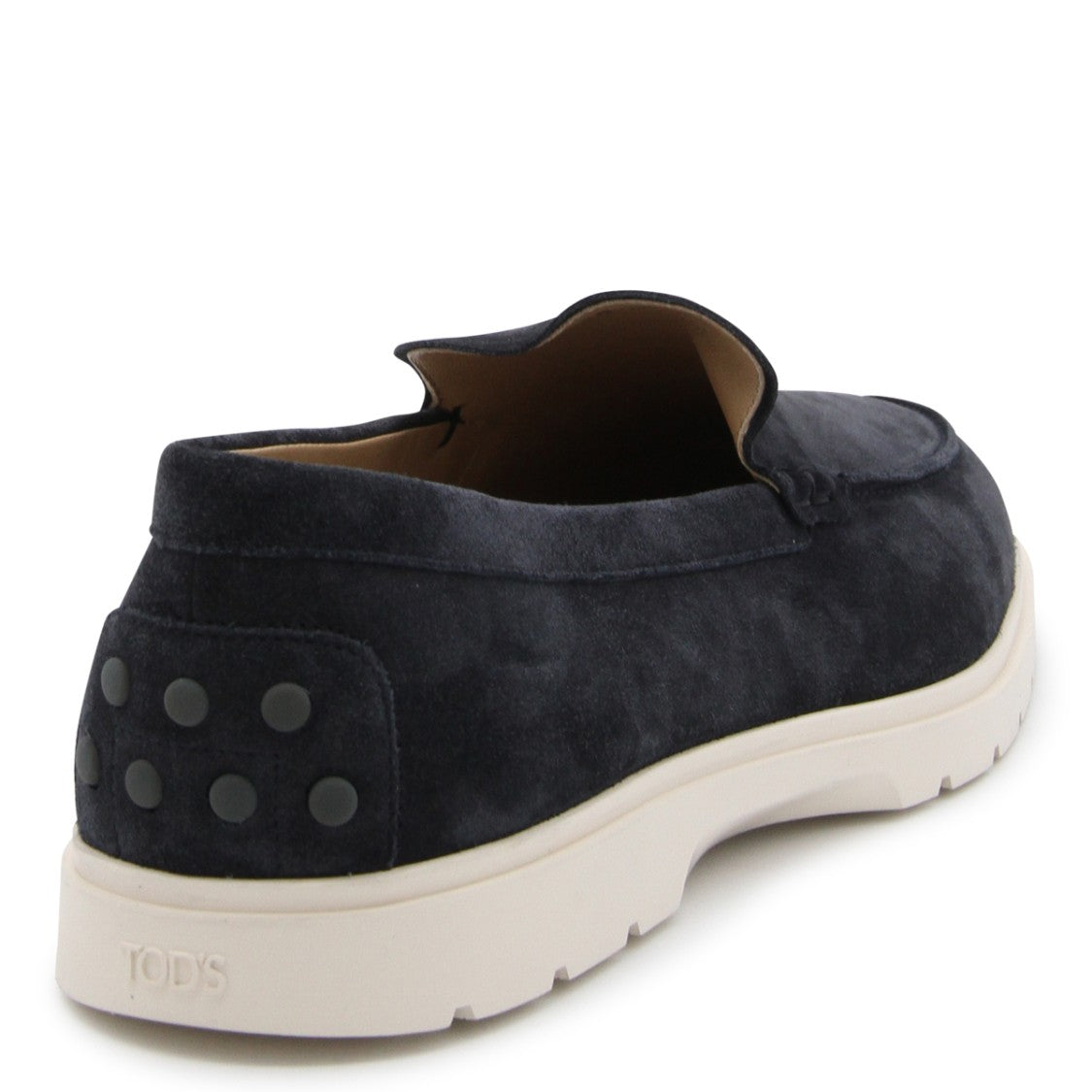 Tod's Blue Leather Loafers