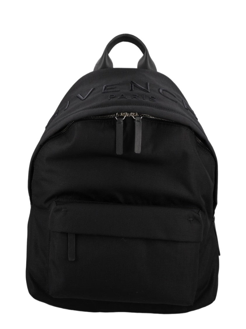 Givenchy Black Rounded Zip Polyamide-Blend Backpack