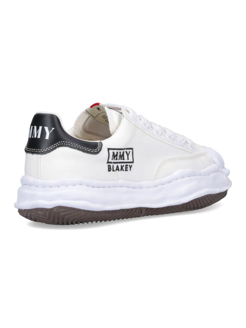 Maison Mihara Yasuhiro White Blakey Low-Top Cotton Sneakers
