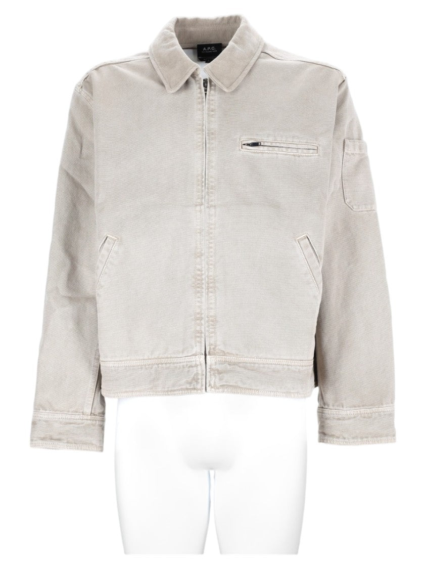 A.P.C. Multicolour Zippered Pockets Cotton Sports Jacket