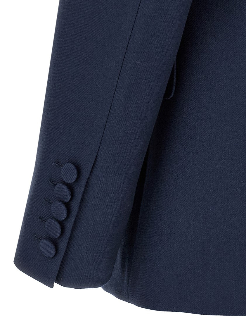 Valentino Garavani Double-Breasted Wool Gabardine Blazer