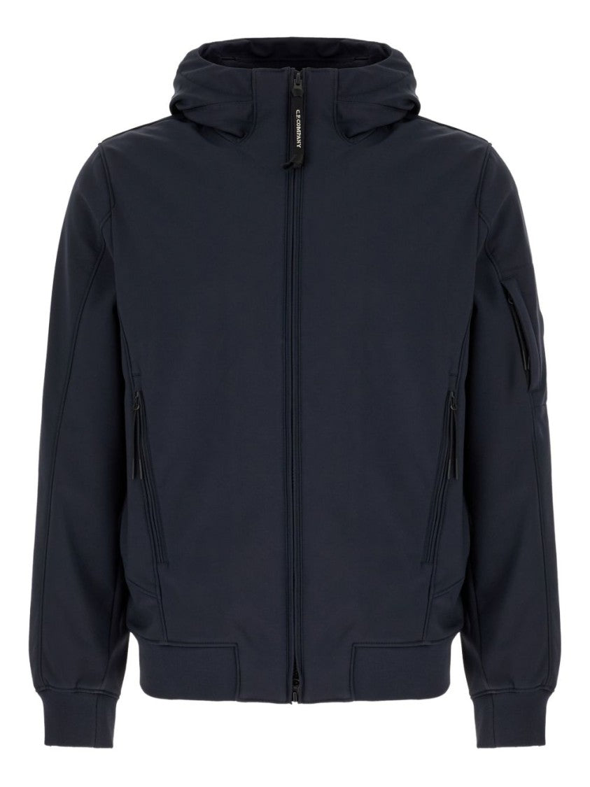 C.P. Company Navy Blue Shell Jacket With Hood