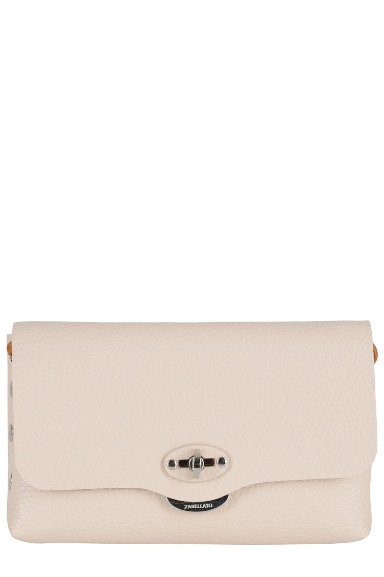 Zanellato Pink Grained Leather Daily Letter Shoulder Bag