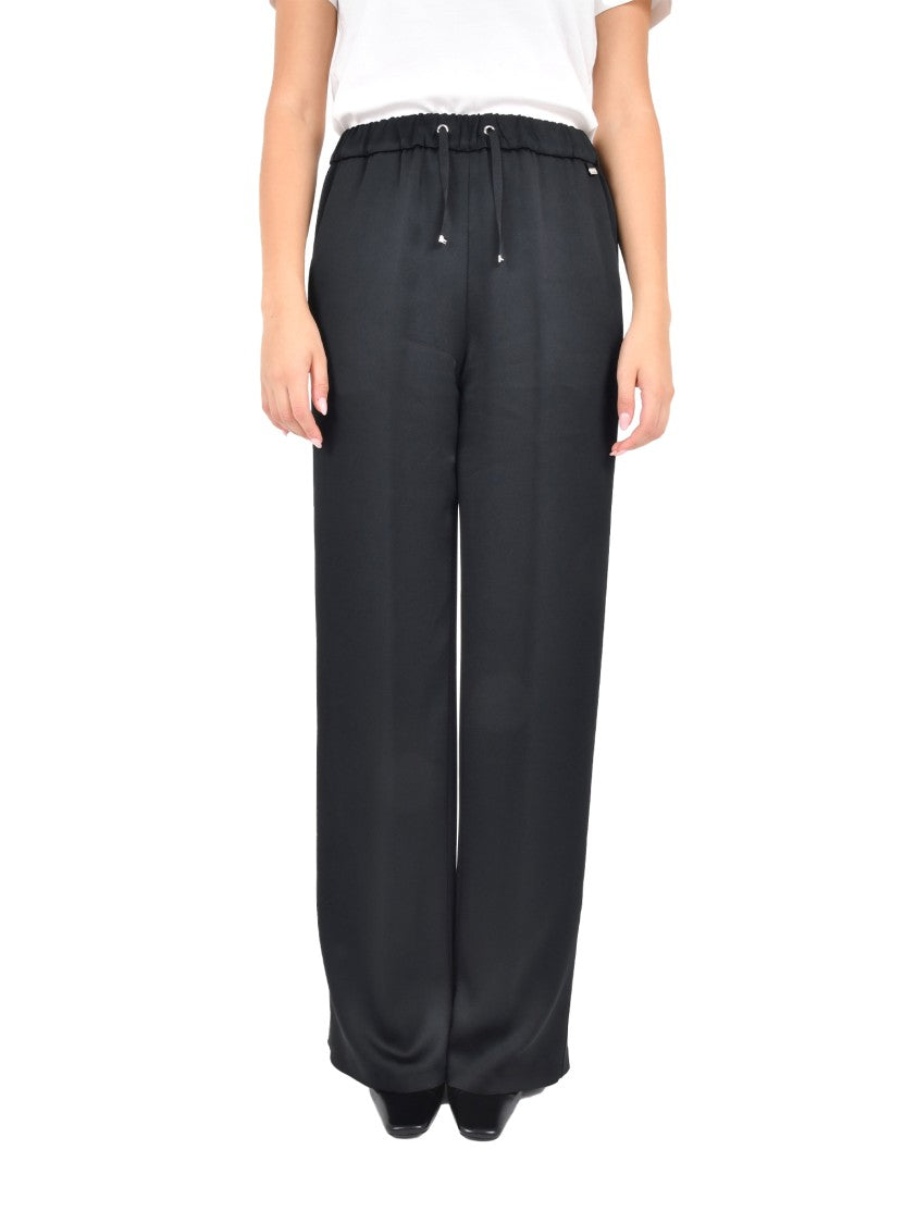 Herno Wide-Leg Trousers With Drawstring Waist