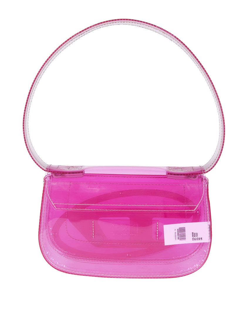 Diesel Pink 1Dr Transparent Shoulder Bag
