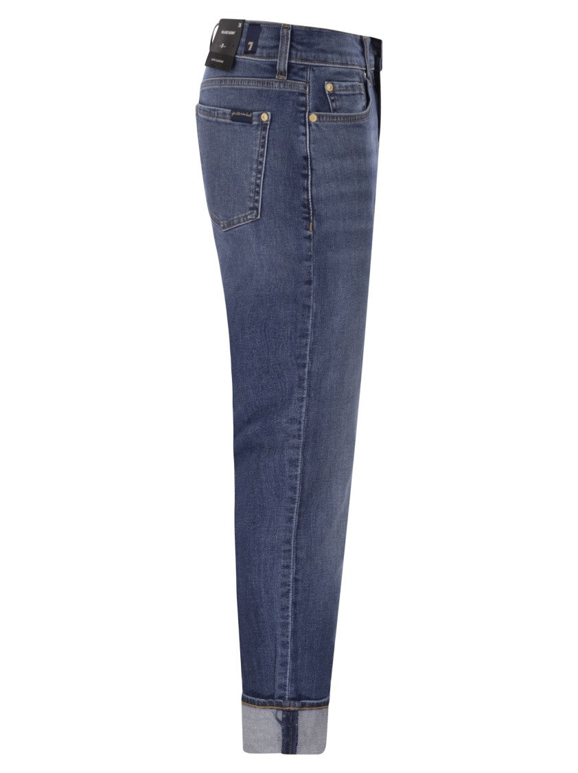 7 For All Mankind Relaxed Skinny - Medium Waist Boyfriend Jeans