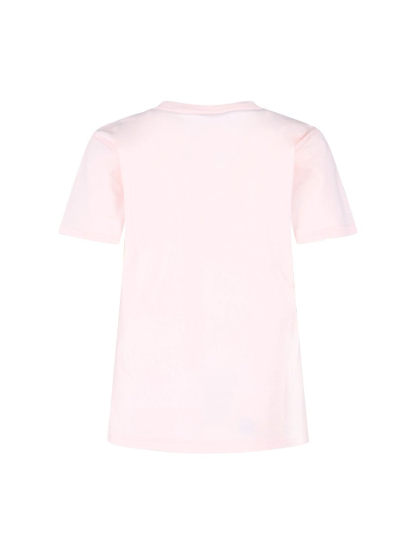 Vivienne Westwood Classic Pink Tee With Drawn Orb Logo