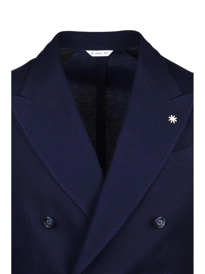 Manuel Ritz Cotton Double-Breasted Manuel Ritz Jacket