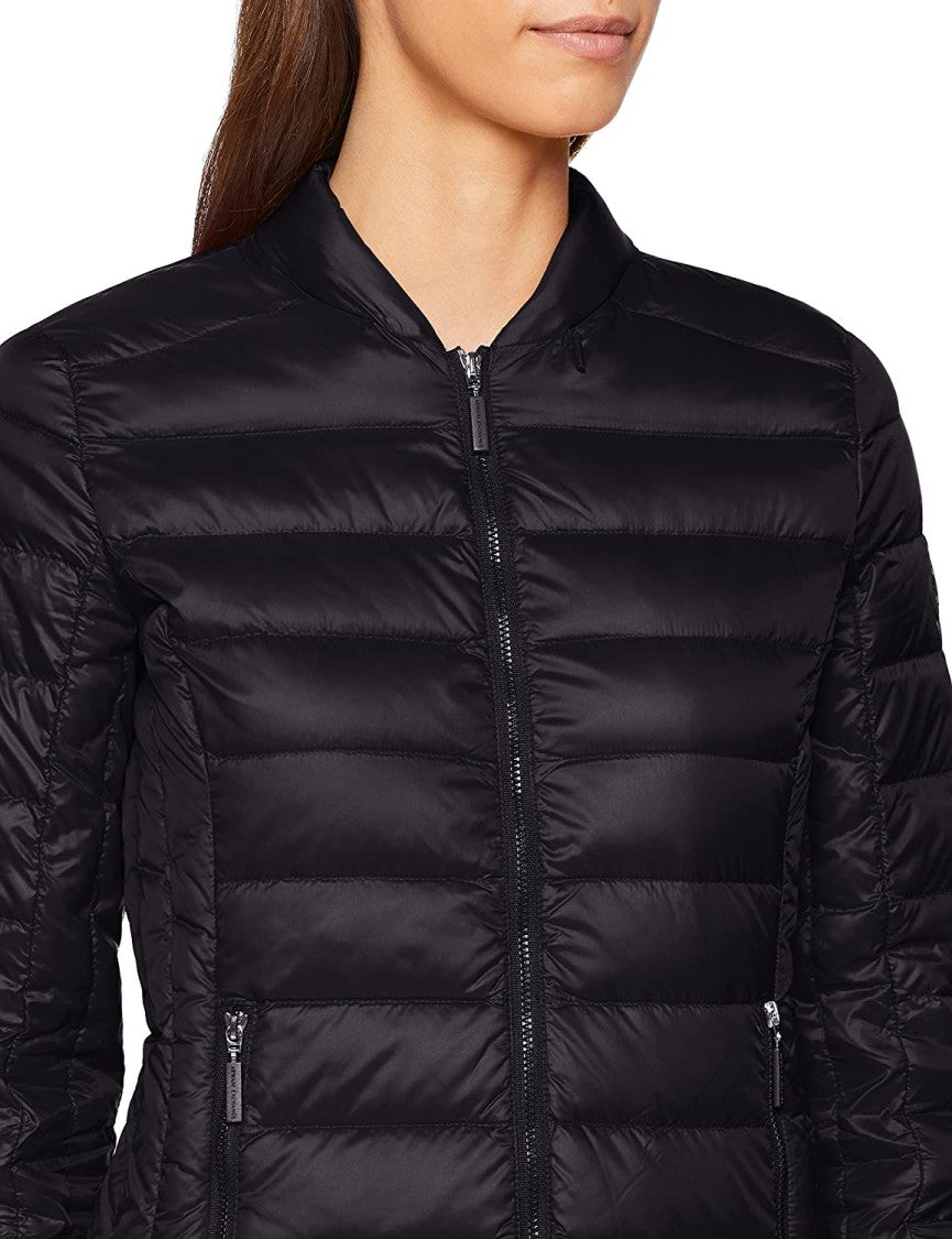 Armani Exchange Quilted Lightweight Jacket Stand Collar Zip