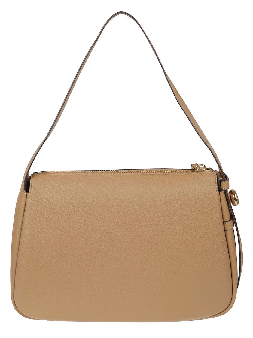 Tory Burch Textured Leather Handbag With Adjustable Strap