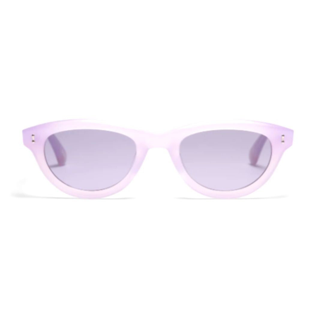 Peter And May Cydonia Translucent Lavender Cat-Eye Sunglasses With Gradient Lenses