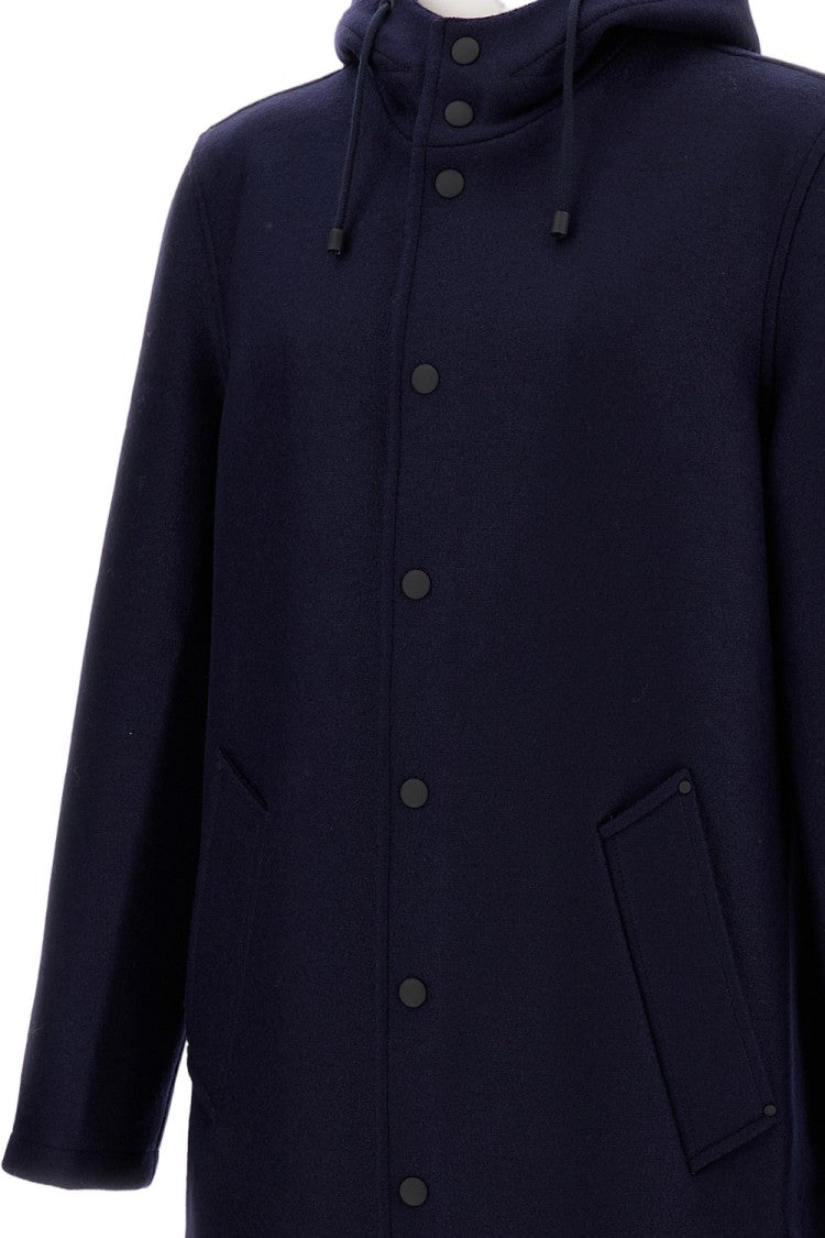 Alpe Piano Structured Blue Coat With Timeless Silhouette