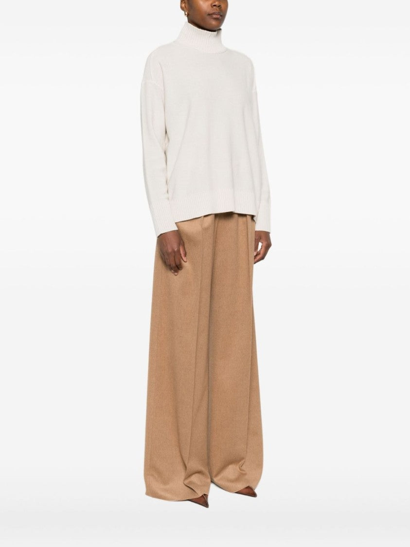 Antonelli Ribbed Mock Neck Panna Sweater