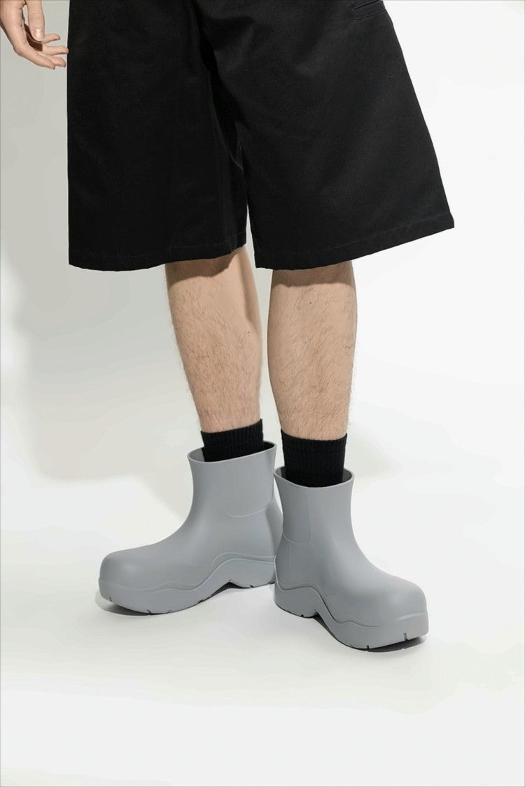 Bottega Veneta Matte Rubber Ankle Boots