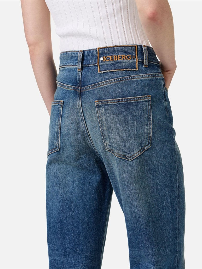Iceberg Stone Wash New Flare Fit Jeans