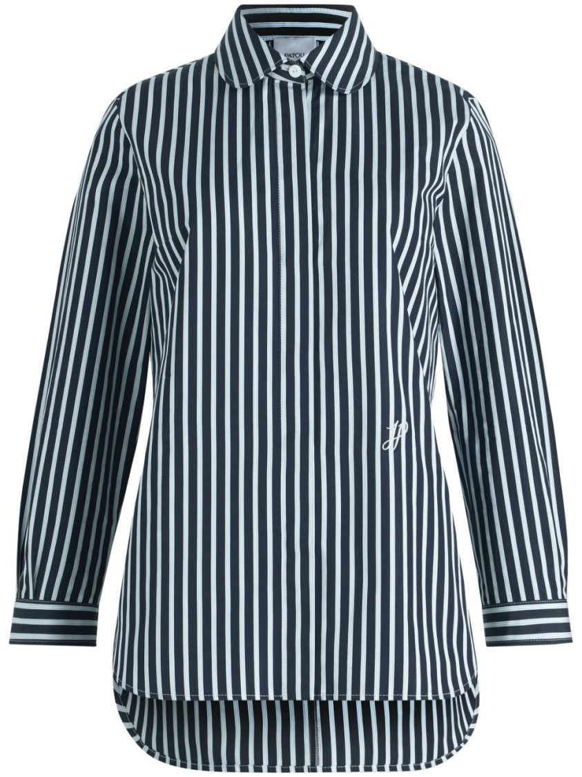 Patou Navy Blue Fitted Shirt