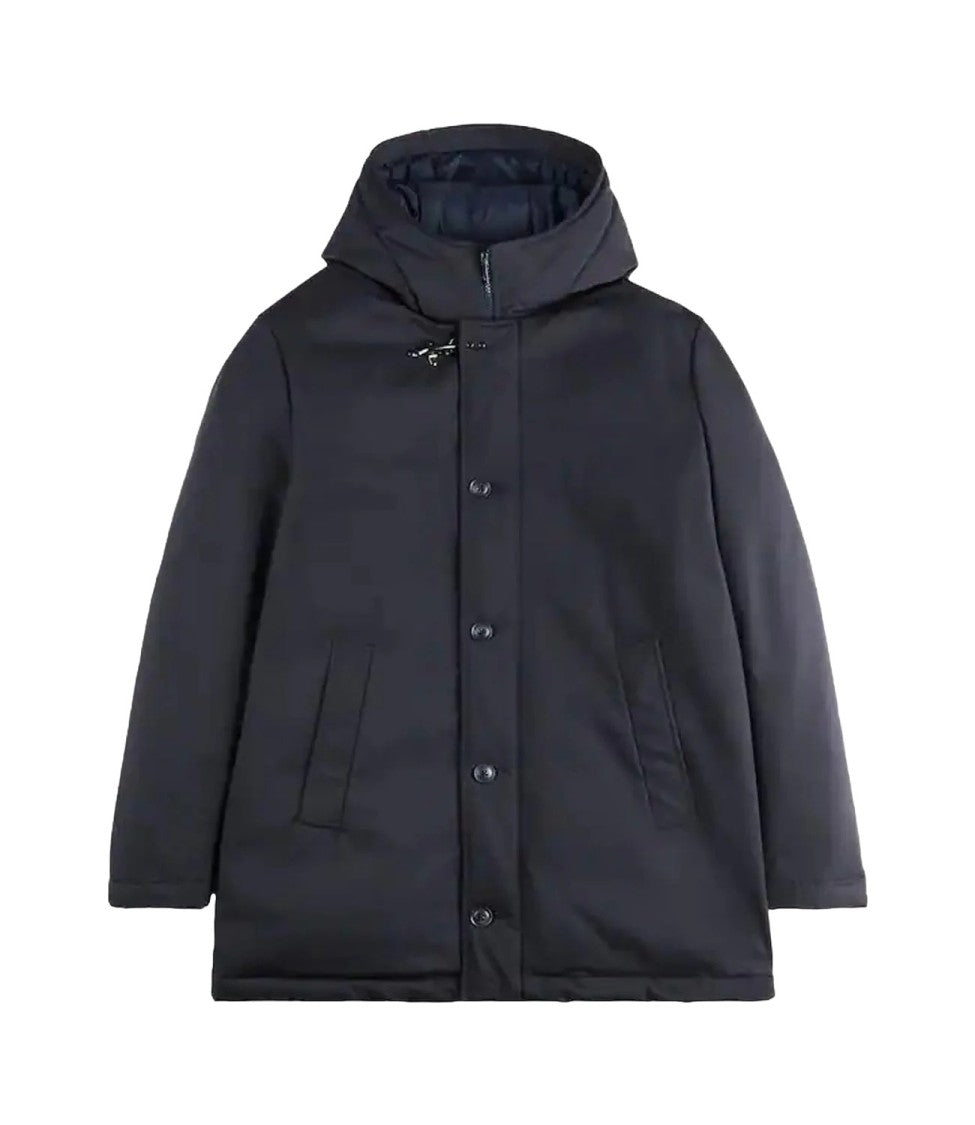 Fay Padded Caban With Hood And Structured Silhouette