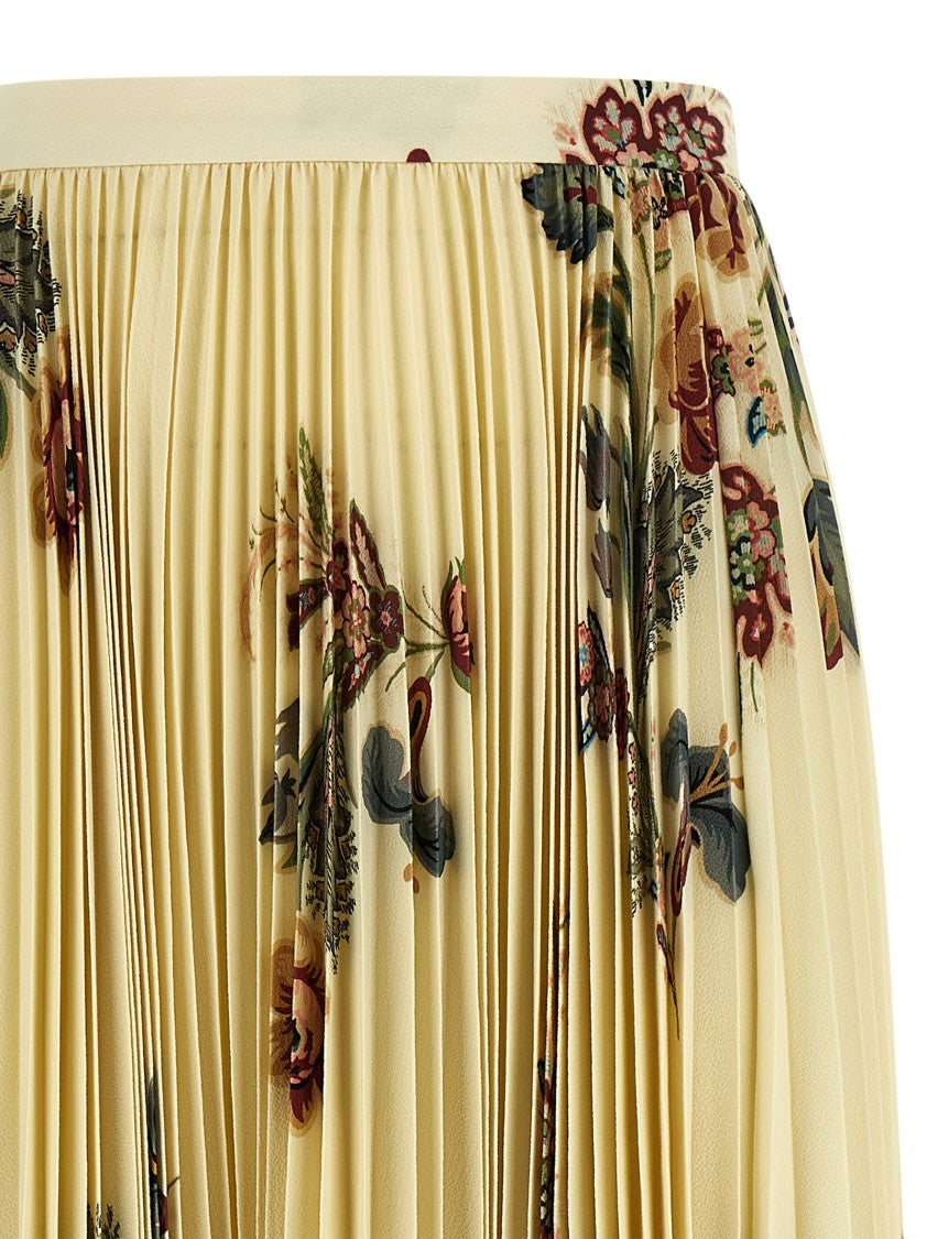 Etro Pleated Midi Skirt