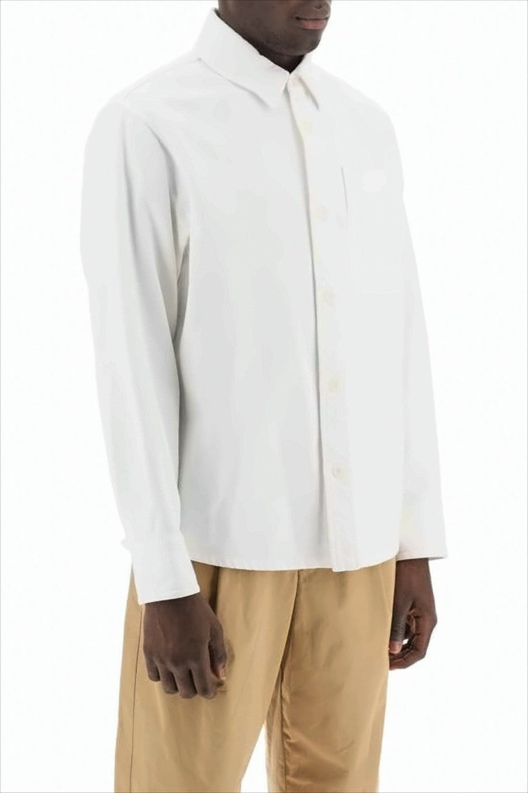 A.P.C. Long-Sleeve White Shirt With Classic Collar