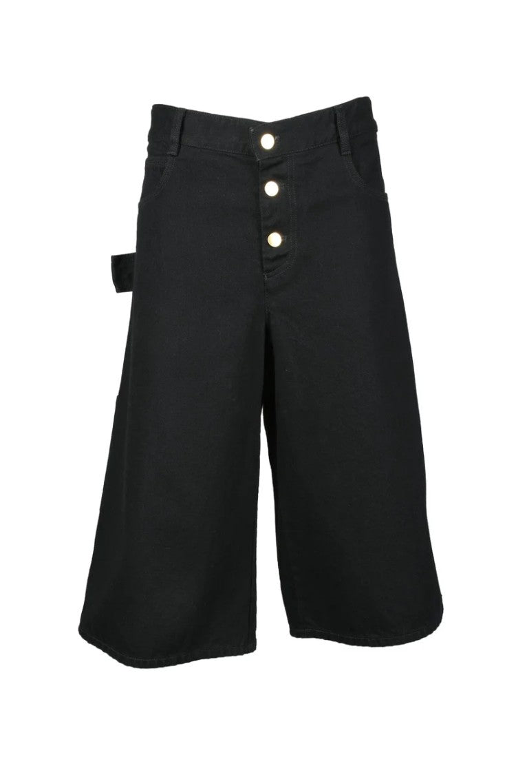 Bottega Veneta Cotton Bermuda Shorts - Black