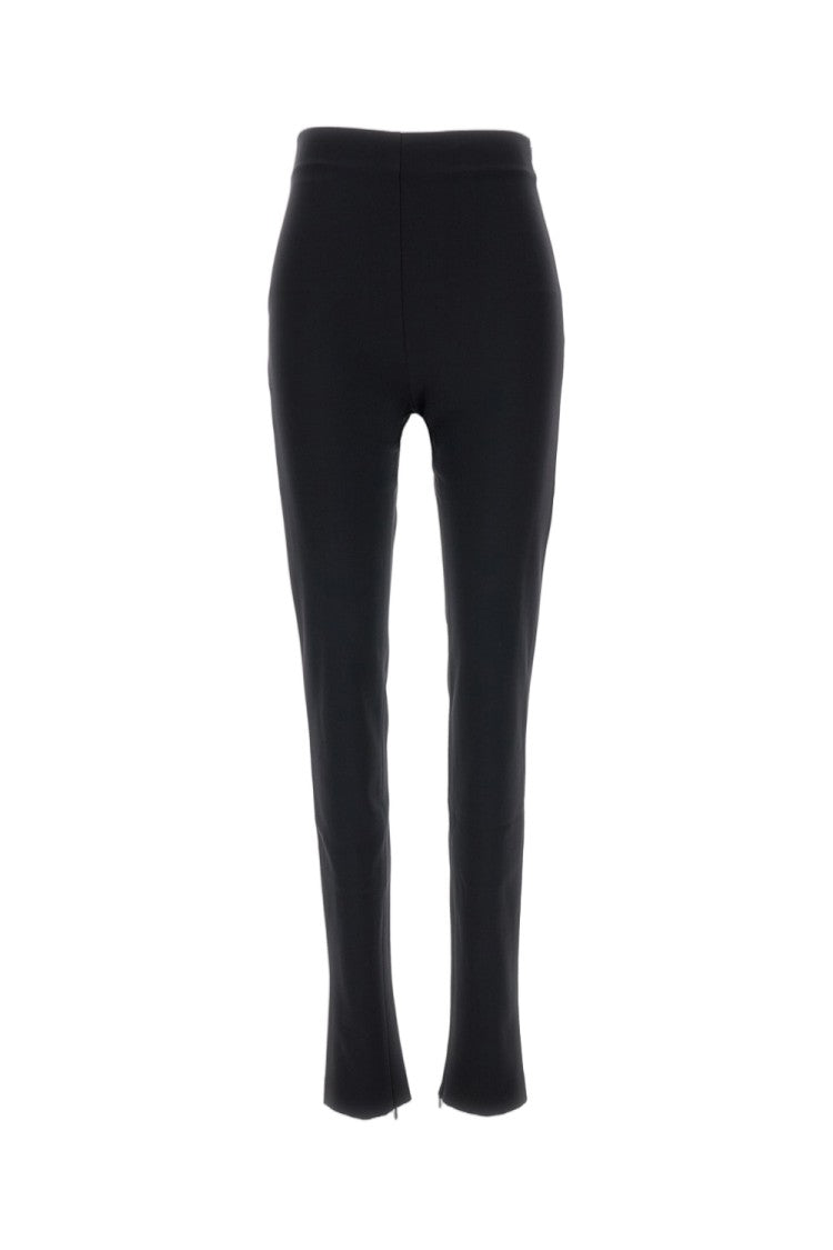 The Andamane Black New Holla Zipped Stretch Leggings