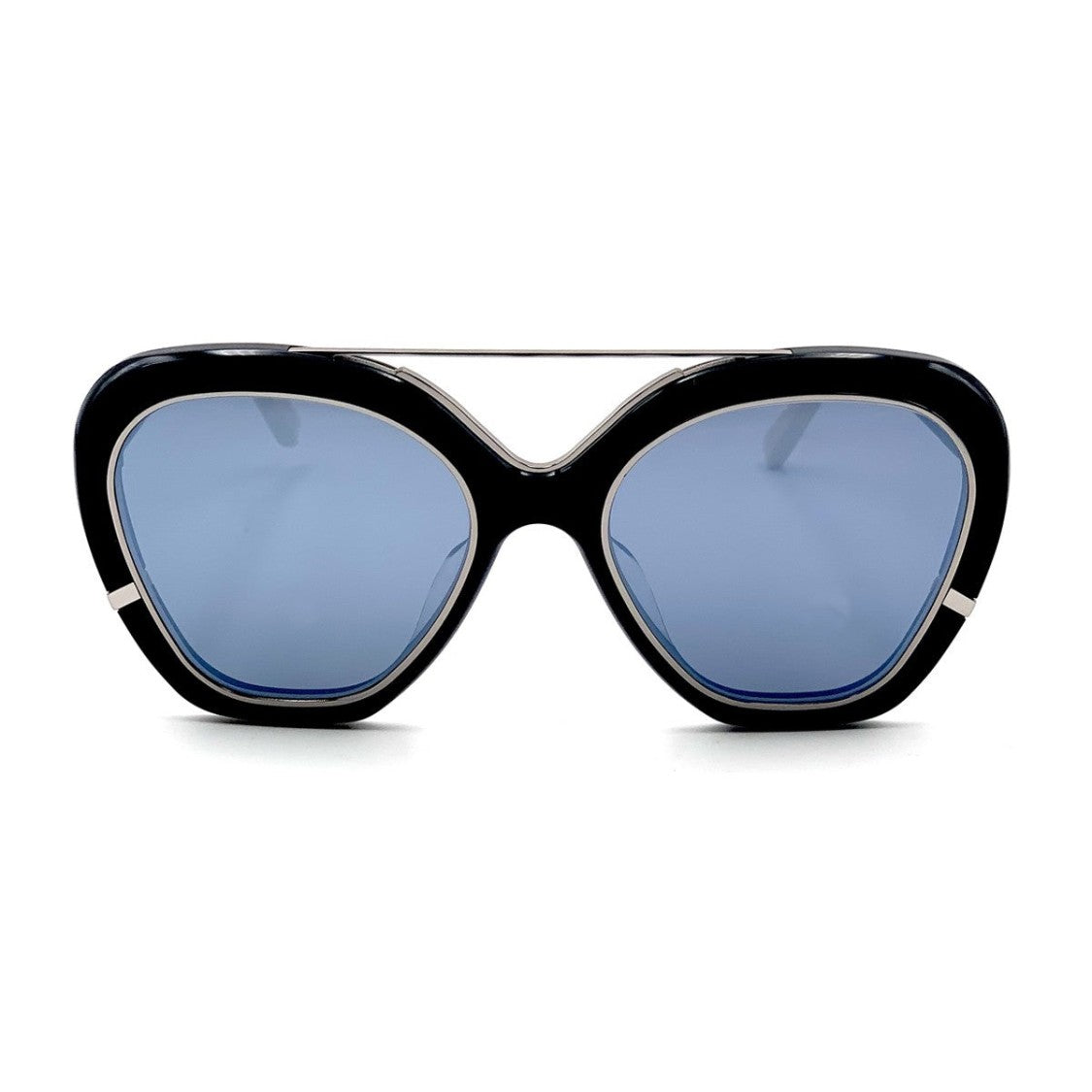 Irresistor Black La Isla Bonita Oversized Geometric Sunglasses