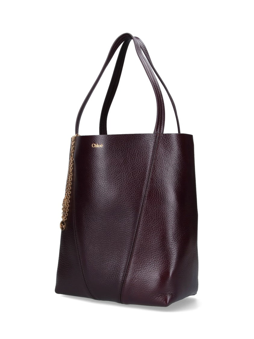Chloé Medium Tote Bag With Embossed Logo