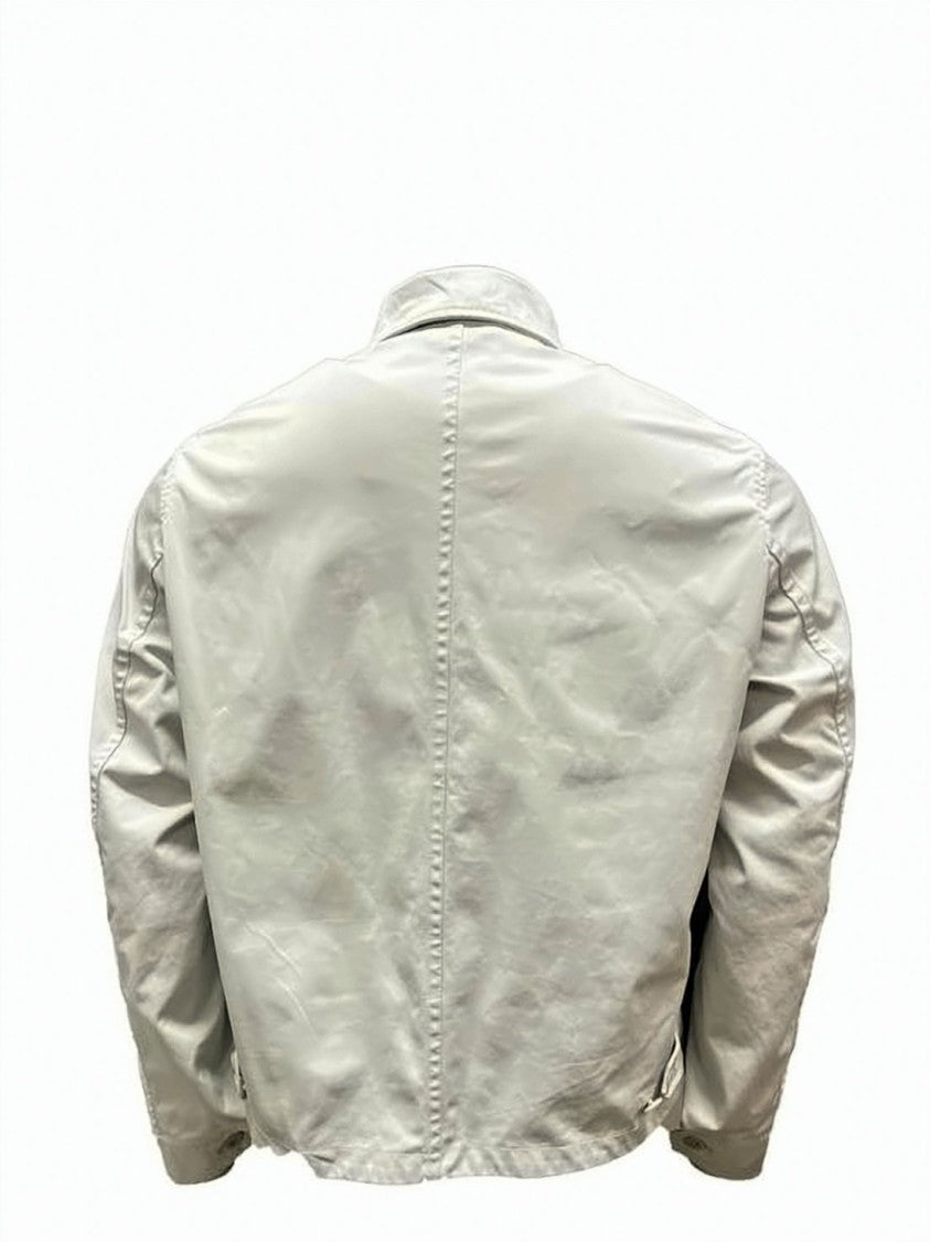 Ten C Ten C Minimalistic Casual Jacket With Front Zipper Closure
