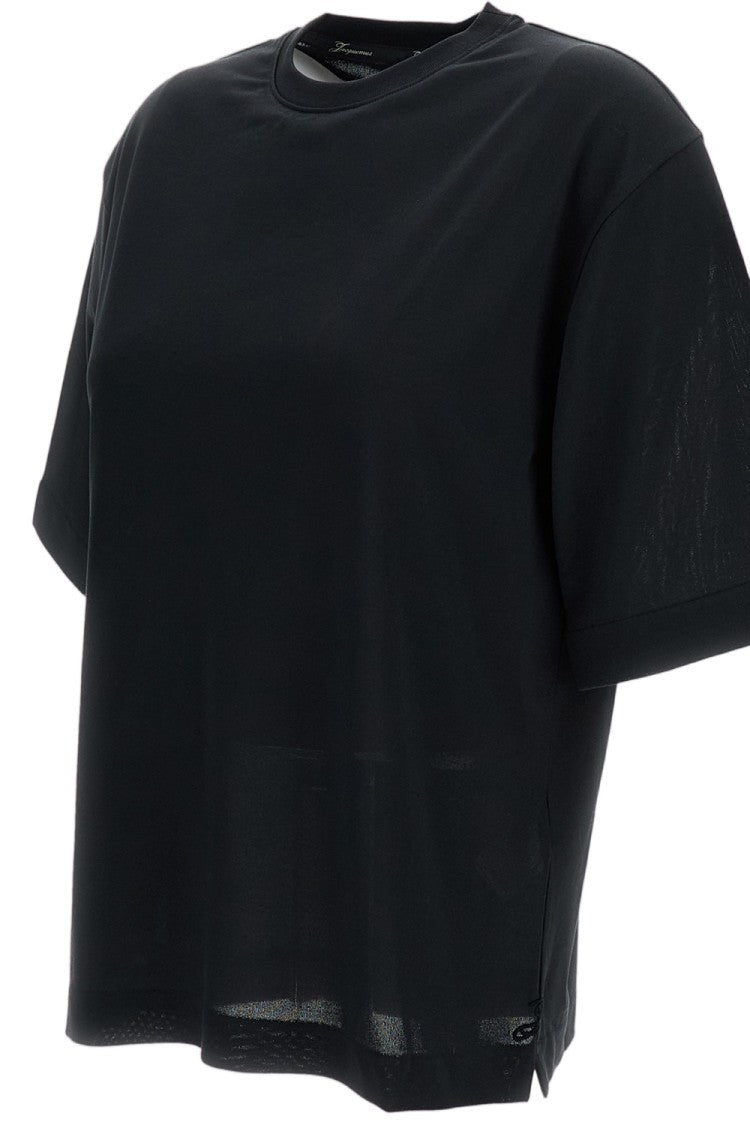 Jacquemus Crew-Neck T-Shirt With Embroidered Eyelets And Logo Detail