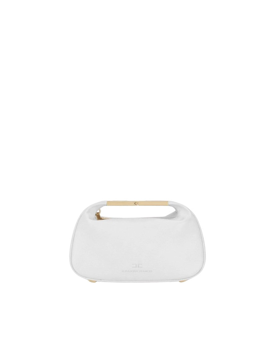 Elisabetta Franchi White Mini Hobo Bag