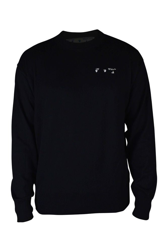 Off-White Cotton Knitwear Sweatshirt