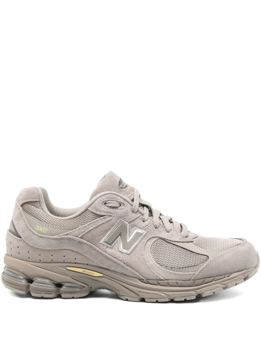 New Balance Gray Suede And Mesh Sneakers
