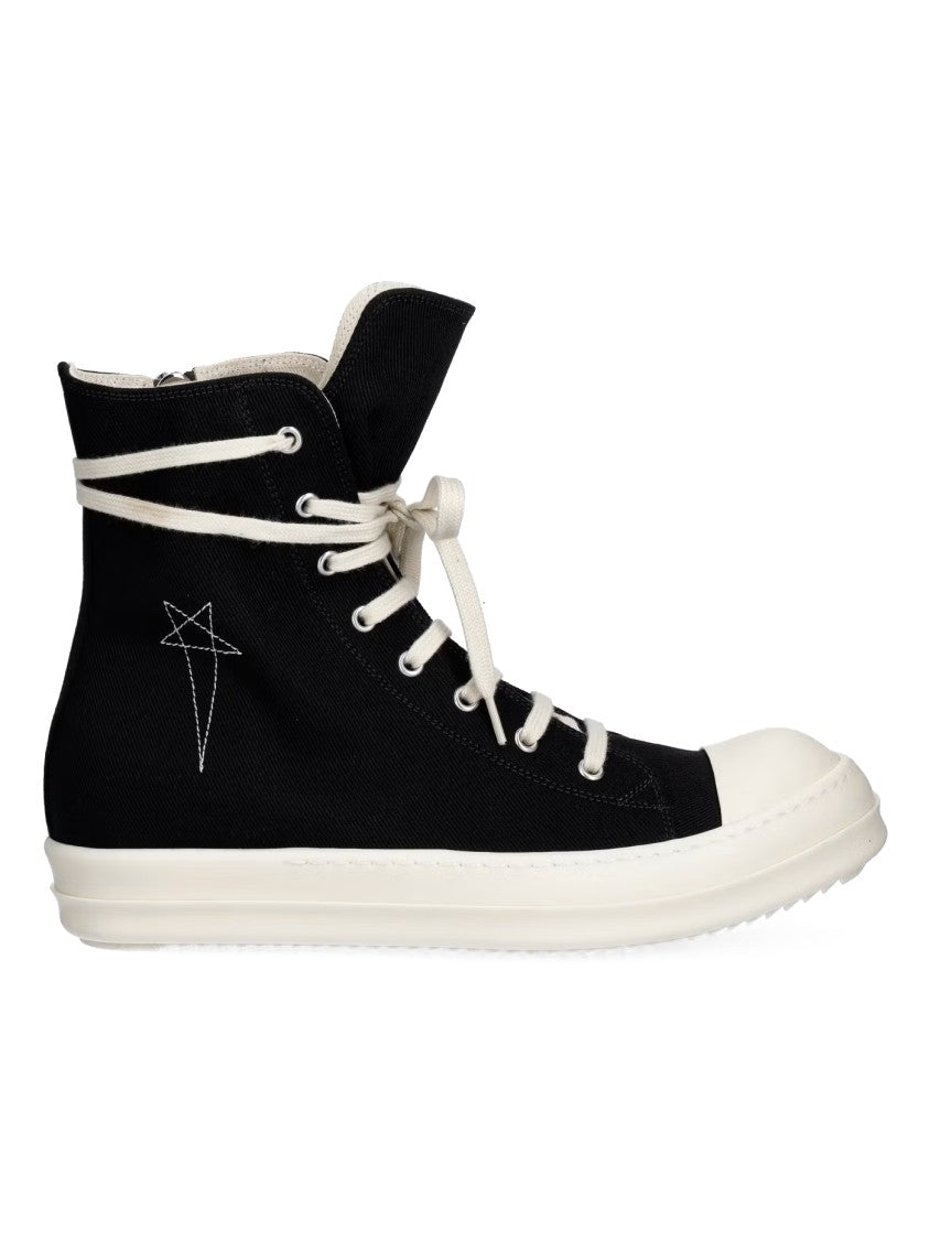Drkshdw By Rick Owens High-Top Sneakers With Stitched Star Design