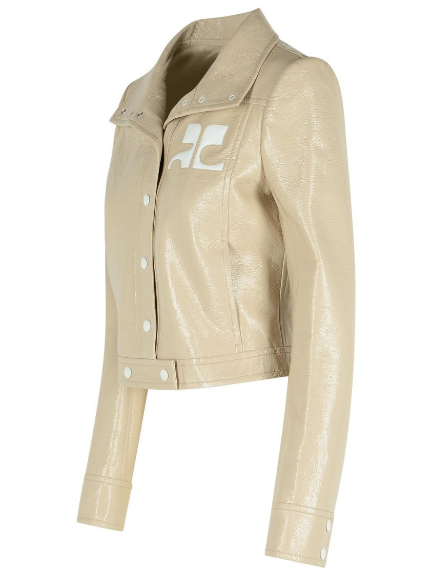 Courrèges Reedition' Ivory Cotton Blend Jacket