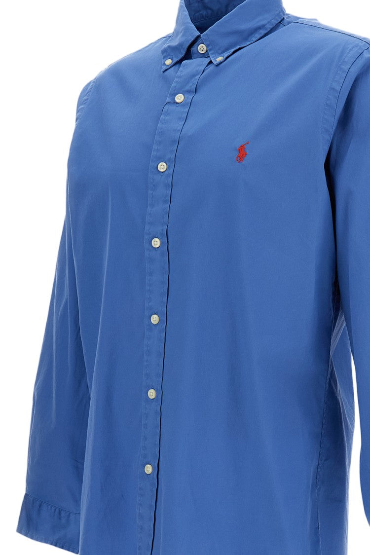 Polo Ralph Lauren Ultralight Cotton Twill Shirt With Iconic Pony Logo