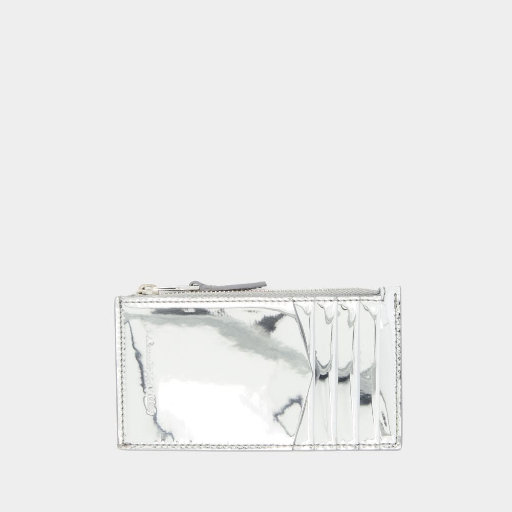 Alexander Mcqueen Small Skull Clutch - Silver