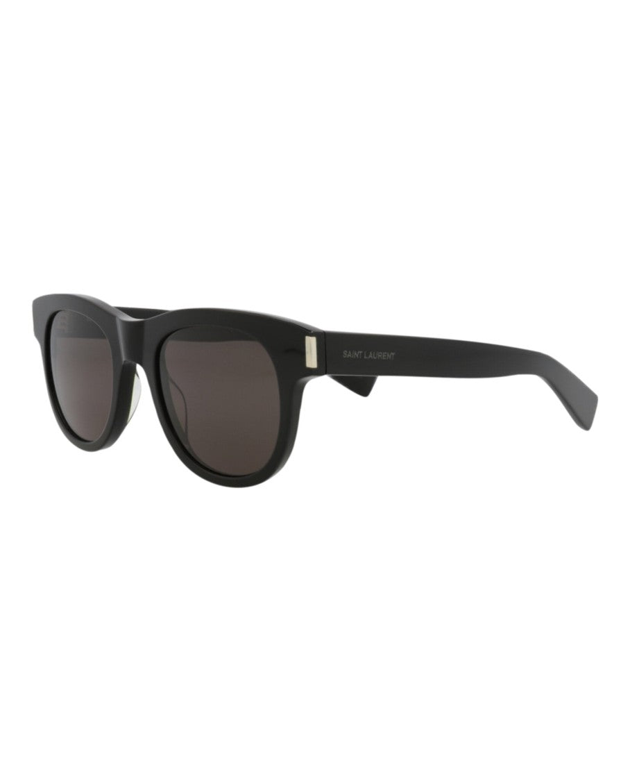 Saint Laurent Round-Frame Recycled Acetate Sunglasses