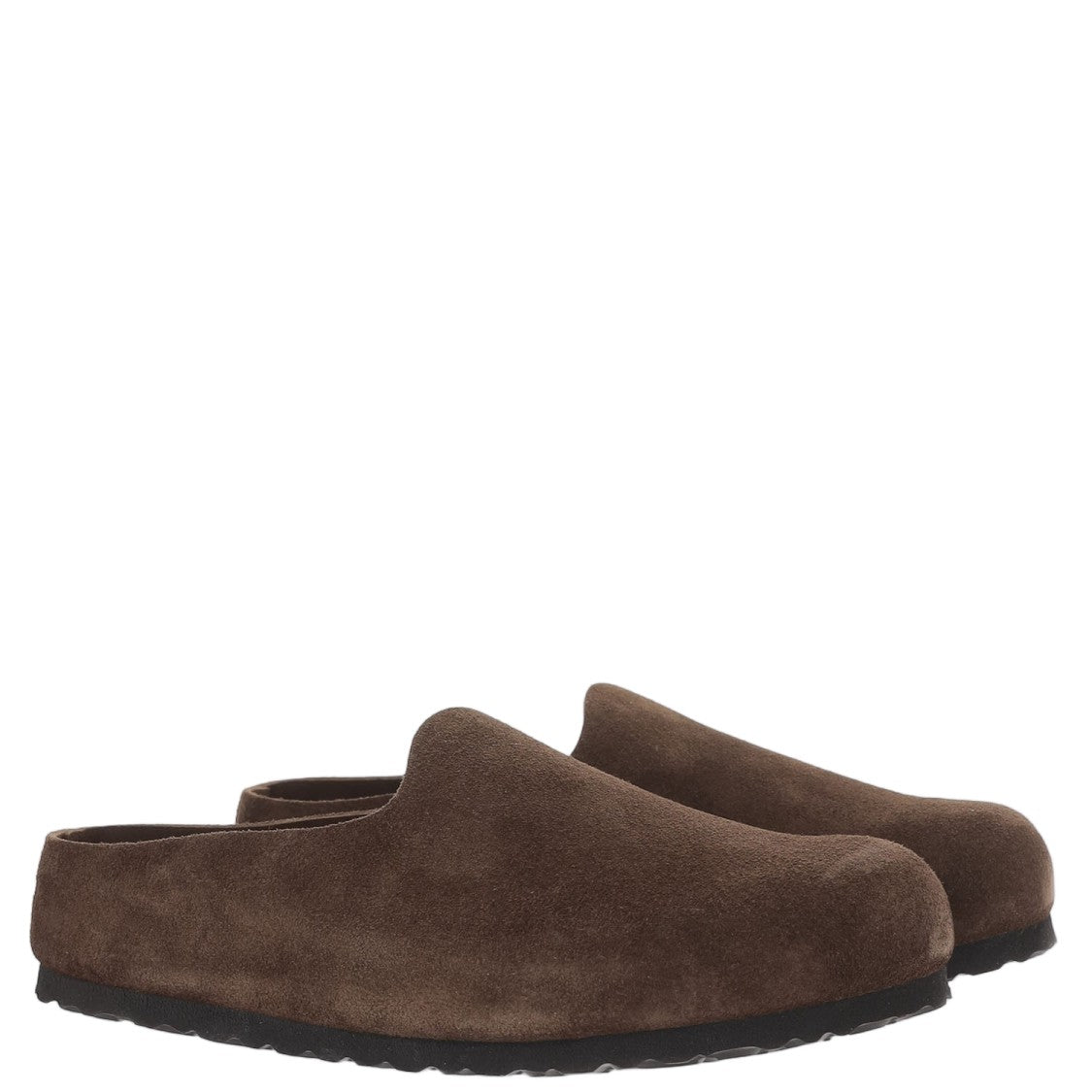 Birkenstock Brown Suede Slip-On Amsterdam Wrapped Mules