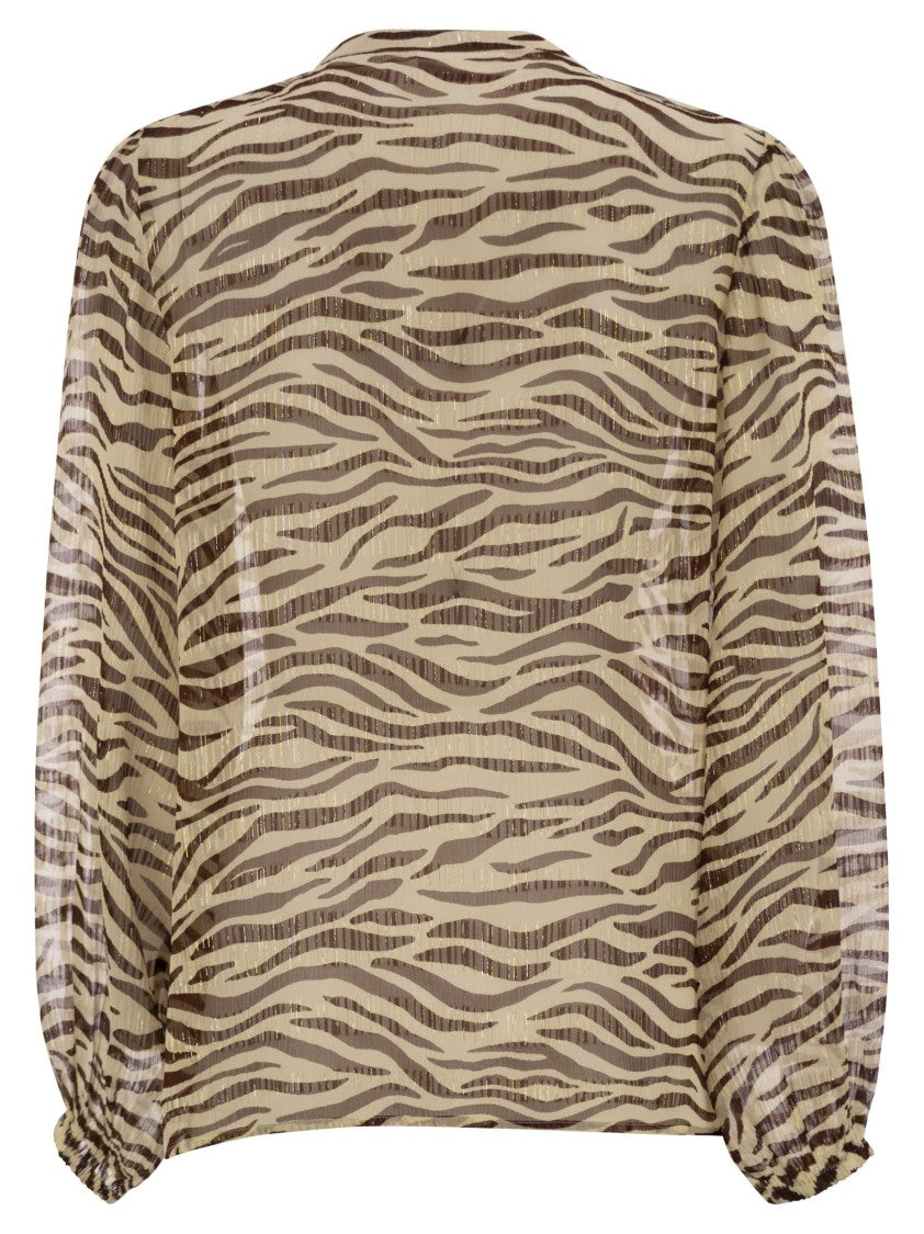 Mc2 Saint Barth Harper - Shirt With Mandarin Collar