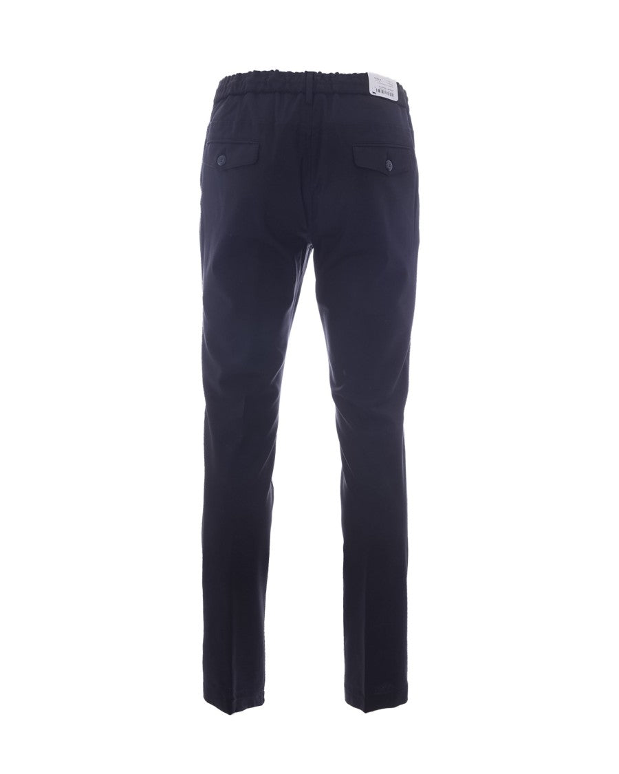 Eleventy Eleventy Blue Wool Jogger Pants