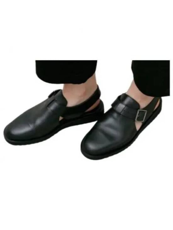 Paraboot Closed Toe Leather Sandals With Adjustable Ankle Strap