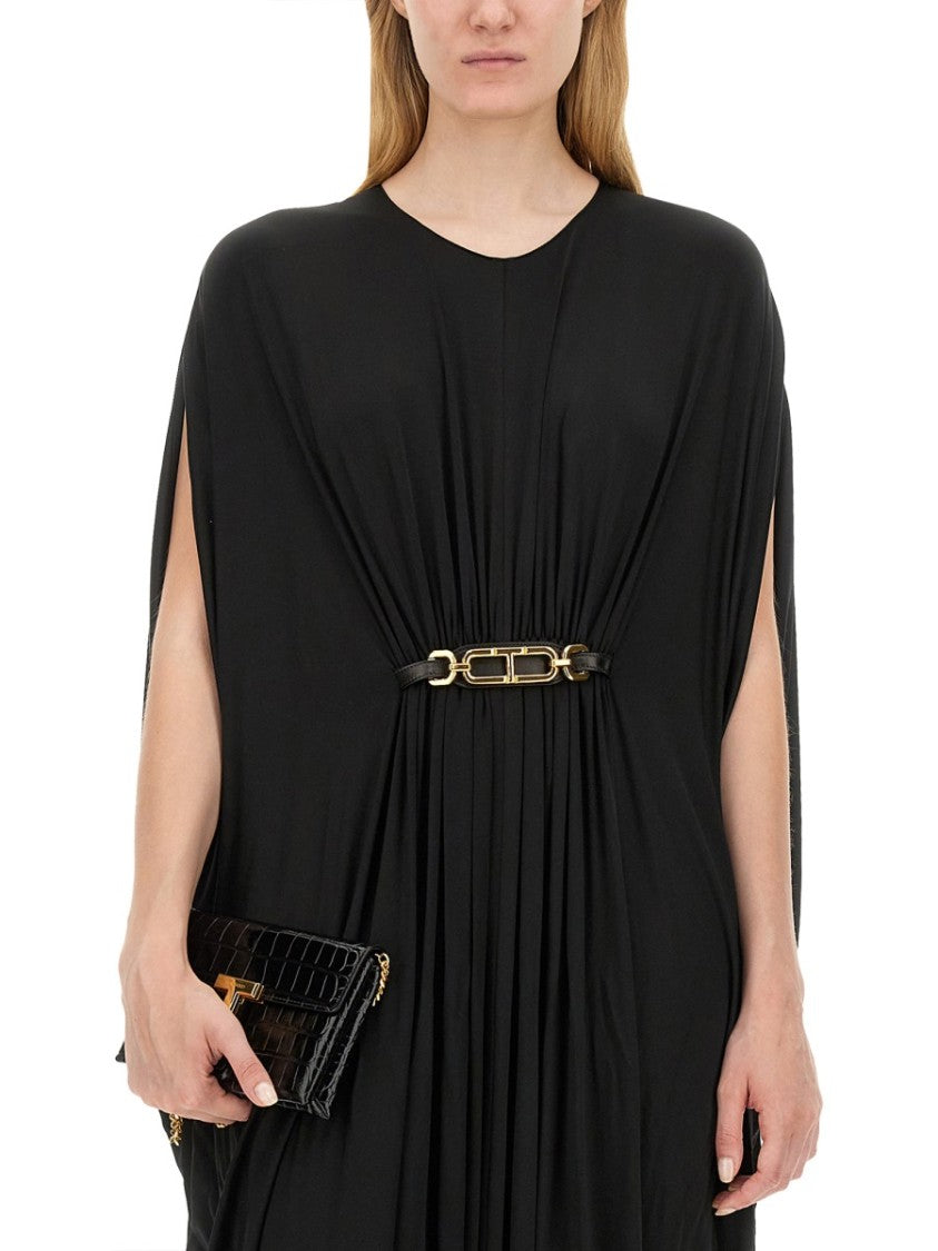 Tom Ford Flowing Black Kaftan Dress