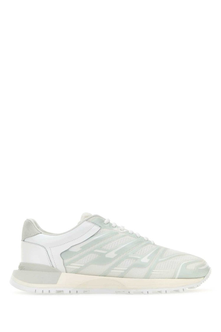 Maison Margiela White Mesh And Rubber 50-50 Sneakers