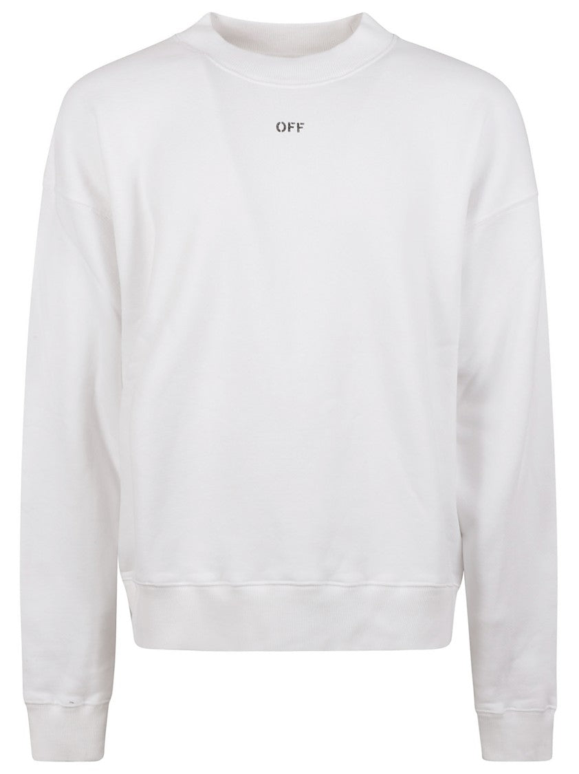 Off-White Relaxed Fit Crew Neck Sweatshirt
