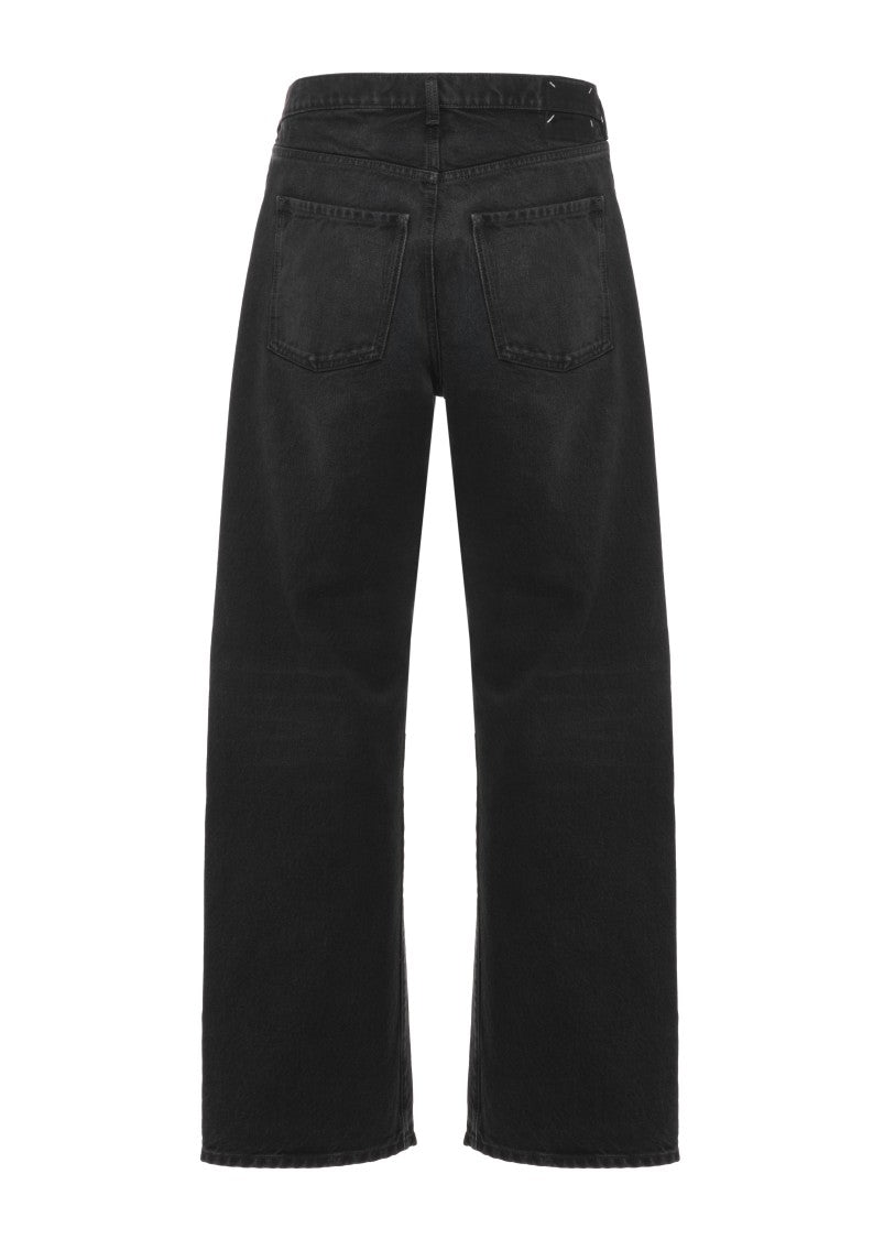 Maison Margiela Black Relaxed Five-Pocket Cotton Denim Jeans