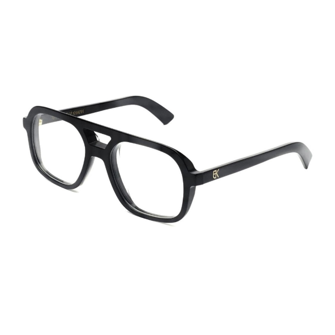 Emmanuelle Khanh Black Aviator Acetate Eyeglasses
